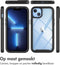 iMoshion Hoesje Geschikt voor iPhone 14 Plus Hoesje - iMoshion 360° Full Protective Case - Zwart / Transparant