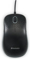 Verbatim Silent USB-A Muis - 1000dpi - Klikgeluidloos - Zwart