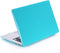 Lunso Geschikt voor MacBook 12 inch cover hoes - case - Mat Cyaan