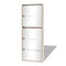 vidaXL - Schoenenkast - met - 5 - spiegels - 63x17x169,5 - cm - eikenhout