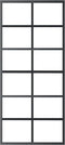 vidaXL - Schuifdeur - met - beslag - 90x205 - cm - aluminium - en - ESG-glas