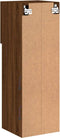 vidaXL - Tv-meubel - met - LED-verlichting - 30,5x30x90 - cm - bruin - eikenkleur