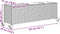 vidaXL - Plantenbak - met - wielen - 3 - potten - 107x32x38 - cm - poly - rattan - grijs