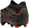 PUMA FUTURE 9 MATCH FG/AG - Unisex Sportschoenen - Flexibele pasvorm 360-graden wendbaarheid - PUMA Black-Glowing Red-Strong Gray