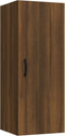 vidaXL - Wandkast - 34,5x34x90 - cm - bewerkt - hout - bruineikenkleurig