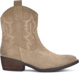 PS Poelman BILA - Dames Cowboylaarzen - Western hak 4,5 cm - Light Beige