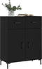 vidaXL - Dressoir - 69,5x34x90 - cm - bewerkt - hout - zwart