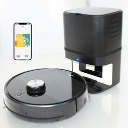 Zoef Robot Willem - Robotstofzuiger - Automatisch leegstation - 6000Pa - Zwart