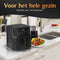 JAP Appliances Ascension - Airfryer XL - Heteluchtfriteuse XXL - 2000W - 7,6L Inhoud - 60ºC tot 200ºC - Zwart