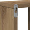 vidaXL - Wandplank - Artisan - Eiken - 104,5x10x43 - cm - Hout - samengesteld