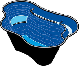 Ubbink - Vijverbak - Calmus Sll - inhoud 220 liter - 135x90x45cm