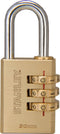 Stanley Hangslot - Cijferslot 3 Cijfers - 30 MM - Massief Messing