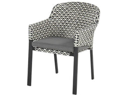 Hartman Kelly - Dining Tuinstoel - Rotan - White-Black