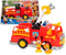 Brandweerwagen Captain Marvel Mickey Fire Truck LED Licht met geluid