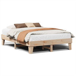 vidaXL - Bedframe - zonder - matras - massief - grenenhout - 150x200 - cm