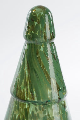 House of Seasons Kerstdecoratie Boom - H42 x Ø16 cm - Glas - Groen