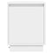 vidaXL - Nachtkastje - met - LED-lampjes - Wit - 39x34,5x50 - cm