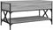 vidaXL - Salontafel - 100x50x50 - cm - bewerkt - hout - en - metaal - grijs - sonoma