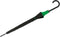 United Colors of Benetton Long AC - Paraplu - Automatisch - Ø 105 cm - Zwart met groene details