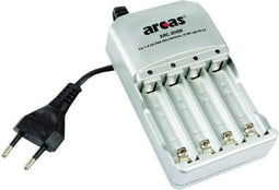 Arcas 207 02009 - Universele lader - 4 kanalen voor 4x AAA of 4x AA - Zwart