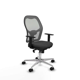 Piqueras y Crespo 1D086N0 - Bureaustoel - Hoogteverstelbaar met armleuning - Donker grijs