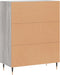 vidaXL - Dressoir - 69,5x34x90 - cm - bewerkt - hout - grijs - sonoma - eikenkleurig