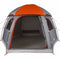 vidaXL - Familietent - iglo - 6-persoons - waterdicht - grijs - en - oranje