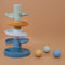 Little Dutch Spiraaltoren - Knikkerbaan - 5 delen - 3 ballen - Blauw