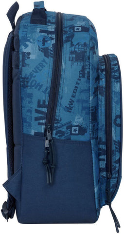 Safta New edition - Schoolrugzak - 32 x 42 x 15 cm - Marineblauw