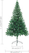 vidaXL - Kunstkerstboom - met - verlichting - en - kerstballen - 546 - takken - 180 - cm