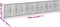vidaXL - Schanskorf - 1100x50x200 - cm - gegalvaniseerd - ijzer - zilverkleurig