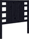 vidaXL - Hoofdbord - 106x4x100 - cm - massief - grenenhout - zwart