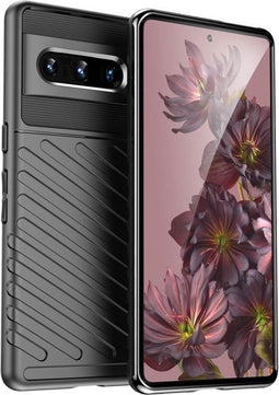 iMoshion Hoesje Geschikt voor Google Pixel 7 Pro Hoesje Siliconen - iMoshion Thunder Backcover - Zwart