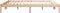 vidaXL - Bedframe - extra - lang - zonder - matras - massief - grenenhout - 180x210 - cm