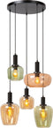 Lucide ILONA - Hanglamp - 5xE27 - Zwart