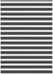 vidaXL - Zebra - rolgordijn - 155x200 - cm - stofbreedte - 150,9 - cm - zwart