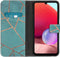 iMoshion Hoesje Geschikt voor Samsung Galaxy A33 Hoesje Met Pasjeshouder - iMoshion Design Softcase Bookcase - Blauw / Blue Graphic
