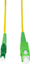 LogiLink FPSLS10 - Glasvezel Aansluitkabel 10 m - SC APC naar LC APC - Geel