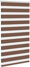 vidaXL - Zebra - rolgordijn - 70x150 - cm - stofbreedte - 65,9 - cm - polyester - bruin