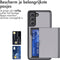 iMoshion Hoesje Geschikt voor Samsung Galaxy S21 FE Hoesje - Ruimte voor 2 pasjes - iMoshion Backcover met pasjeshouder - Grijs