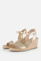 Tamaris Espadrilles - Sleehak met gespsluiting - Goud - Maat 36