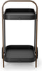 Umbra Bellwood - Bartrolley met opbergplek - 2 lagen - Zwart