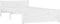 vidaXL - Bedframe - massief - hout - wit - 100x200 - cm