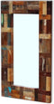 vidaXL - Spiegel - 80x50 - cm - massief - gerecycled - hout