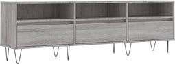 vidaXL - Tv-meubel - 150x30x44,5 - cm - bewerkt - hout - grijs - sonoma - eikenkleurig