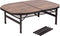 Bo-Camp Melrose - Tafel - Aluminium - Ovaal - 120x80 cm - Verstelbare poten (1 stuk)