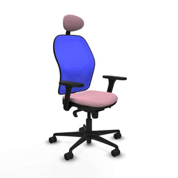 Piqueras y Crespo 3D036N1 - Bureaustoel - Verstelbare hoogte met armleuning - Roze