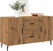 vidaXL - Dressoir - 100x36x60 - cm - bewerkt - hout - artisanaal - eikenkleurig