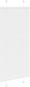 vidaXL - Plissé - rolgordijn - 60x150 - cm - stofbreedte - 59,4 - cm - polyester - wit