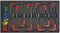 vidaXL - Gereedschapswagen - met - 1125 - gereedschappen - staal - rood